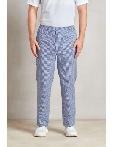 P-PR552-Pantalon de cuisinier taille élastique